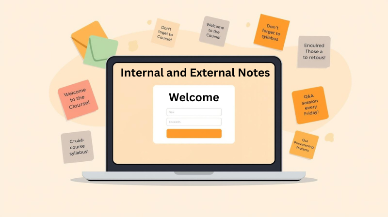 Adding internal and external notes to enrollment email - GoGo Online BDE You can add internal and external notes while you are sending an enrollment email - GoGo Online BDE